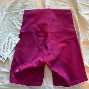 Brand new lulu raspberry shorts